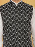 Vastramay Men's Black Cotton Nehru Jacket